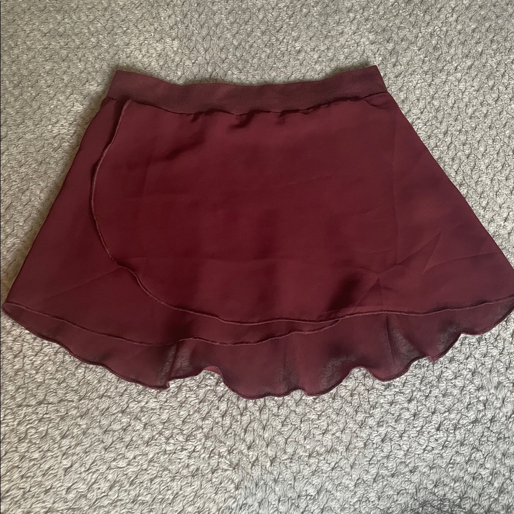 Mirella Maroon/Burgundy Ballet Skirt